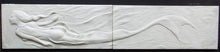 Load image into Gallery viewer, Mermaid Large Two Piece Concrete Art Tile Wall Sculpture
