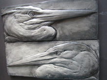 Load image into Gallery viewer, Great Blue Heron Pair Concrete   Sculpture Tiles
