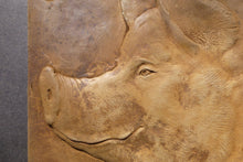 Load image into Gallery viewer, Happy Pig Concrete Relief Sculpture Art Tile