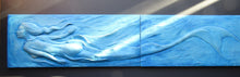 Load image into Gallery viewer, Swimming Mermaid Concrete Relief Sculpture Art Tile
