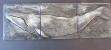 Load image into Gallery viewer, Blue Whale Concrete Sculpture Handmade Art Tile Limited Edition