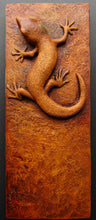Load image into Gallery viewer, Gecko Realistic Lizard Bas Relief Wall Sculpture
