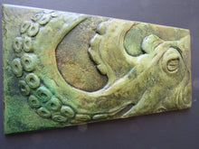 Load image into Gallery viewer, Octopus Portrait Relief Sculpture Art Tile