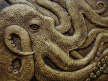 Load image into Gallery viewer, Octopus Bas Relief Sculpture