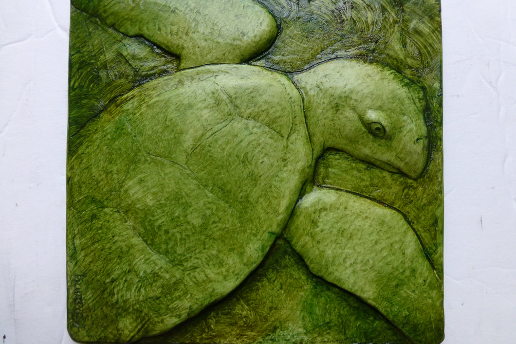 Hawksbill Turtle Art Hand Made Wallsculpture