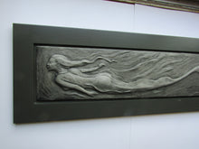 Load image into Gallery viewer, Mermaid Relief Sculpture Limited Edition One Piece Framed Art Tile
