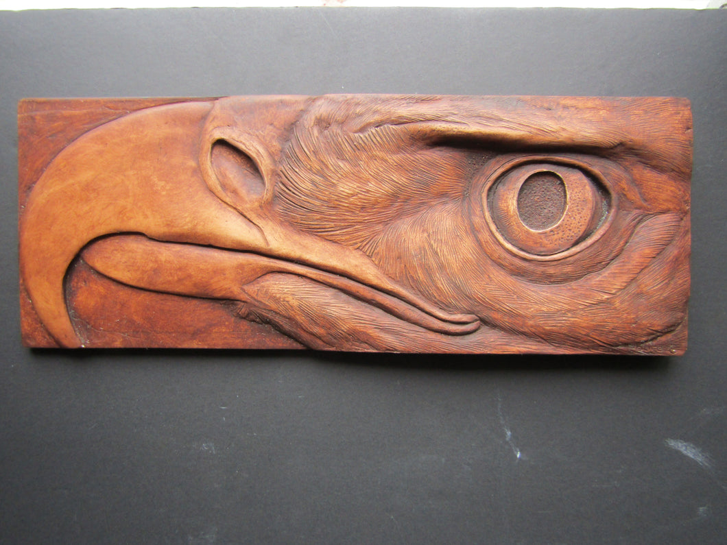 Eagle Portrait Realistic Relief Sculpture