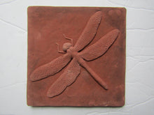 Load image into Gallery viewer, Dragonfly 6 x 6 inch Concrete Handmade Art Tile
