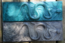 Load image into Gallery viewer, Swimming Snake High Relief Wall Sculpture
