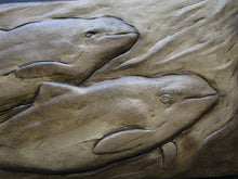 Load image into Gallery viewer, Porpoise Pair Concrete Art Tile
