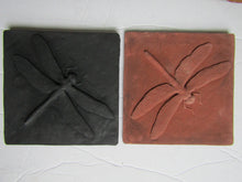 Load image into Gallery viewer, Dragonfly 6 x 6 inch Concrete Handmade Art Tile
