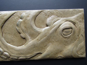 Octopus Portrait Concrete 3d Art Tile