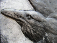 Load image into Gallery viewer, Raven in Flight Limited Edition Bas Relief Sculpture
