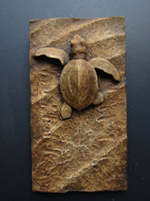 Load image into Gallery viewer, Turtle Hatchling Concrete Hand Made Sculpture Tile
