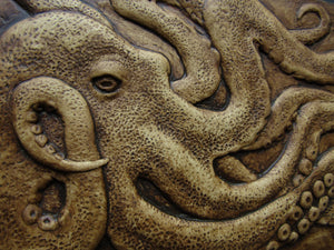 Octopus Bas Relief Sculpture