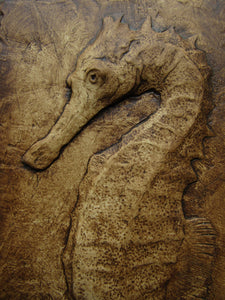 Seahorse Decorative Relief Sculpture Panel