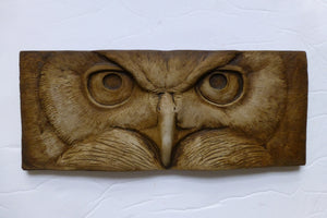 Great Horned Owl Eyes Dramatic Sculpture Art Nature Gift